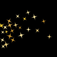 Colorful Stars Confetti, Mystery Sparkling Vector Background. Trendy Glowing Magic Glitter, Lights. Festive Falling Colorful Stars Confetti for Ads, Posters. 