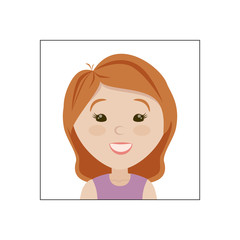 Joyful pretty little face after cosmetic procedures. Emotion of joy.