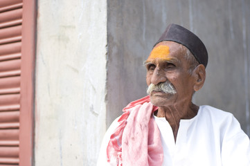 Indian monk , Hindu sadhu , Rajasthan , India