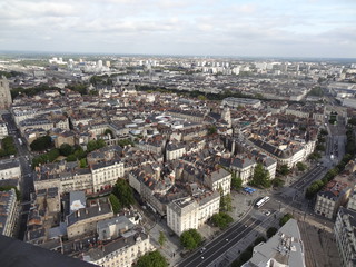 Fototapeta premium Nantes vu du ciel