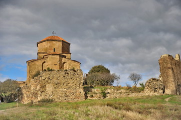 Georgia, Mtskheta, monastery of the dzhvari on the mountain. confluence of the rivers kura and aragvi © Oleksandr Umanskyi