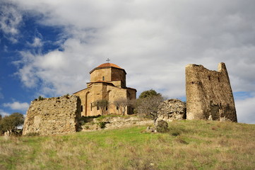 Georgia, Mtskheta, monastery of the dzhvari on the mountain. confluence of the rivers kura and aragvi © Oleksandr Umanskyi