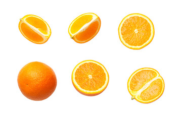 Orange Isolated on White Background