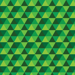 Green triangle vector pattern