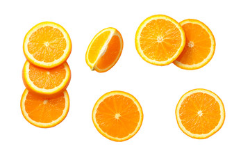Orange Isolated on White Background