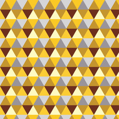 Yellow and gray triangle vector pattern