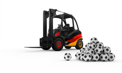 Gabelstapler Fussball WM