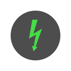 Electricity symbol. Lightning icon. Vector.