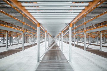 empty high rise storage hall 