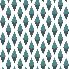 Seamless pattern with geometric ornament. Isometric diamond wallpaper. Rhombuses and lozenges motif. Repeated figures