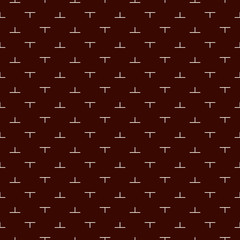 Minimalist seamless pattern with simple geometric ornament. Repeated puzzle mosaic abstract background. Modern style