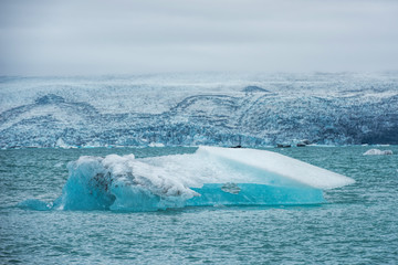 Glacial lagoon of Jokulsarlon
