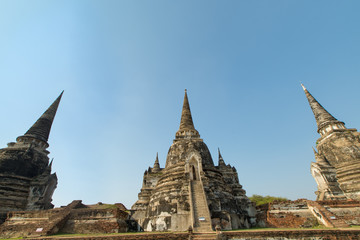 Fototapeta premium タイ・アユタヤ・遺跡・ワット・プラ・シーサンペット
