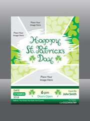 abstract st patricks day flyer