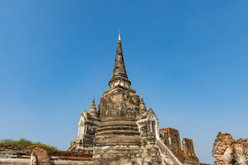 Fototapeta premium タイ・アユタヤ・遺跡・ワット・プラ・シーサンペット