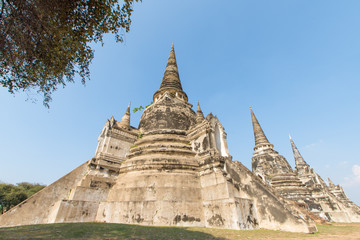 Fototapeta premium タイ・アユタヤ・遺跡・ワット・プラ・シーサンペット