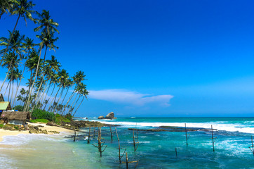 Tropical beach in Sri Lanka