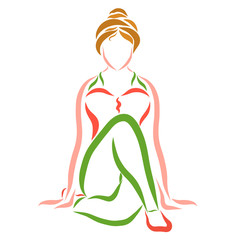 Seated Woman, Sports and Health