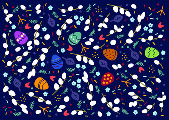 Easter vector background