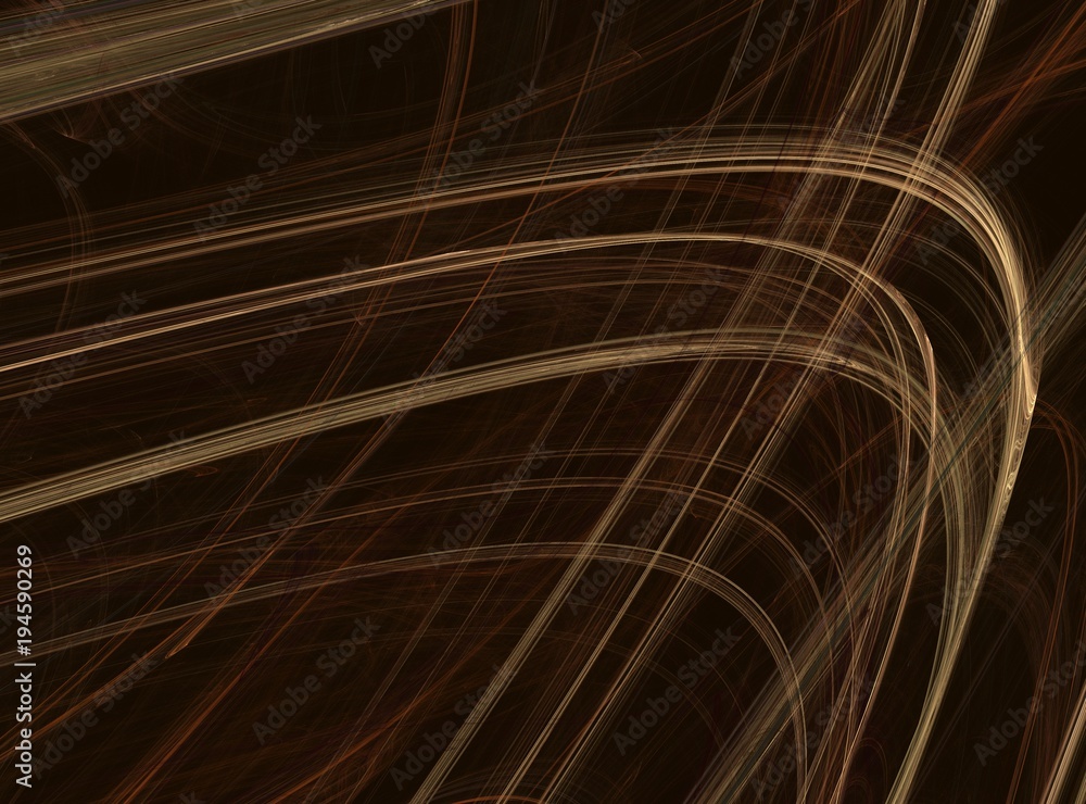 Aufkleber abstract fractal composition on a color background generated by computer. design element for book co