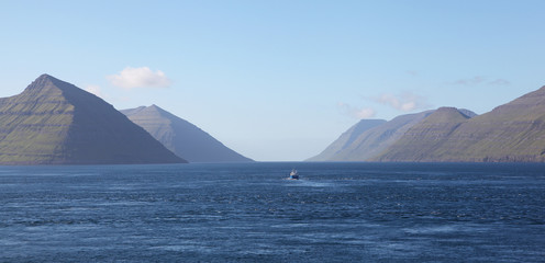 Faroe Islands with ferry
