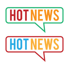 Hot News Vector Template