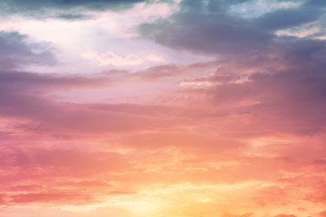 sun and cloud background with a pastel color



