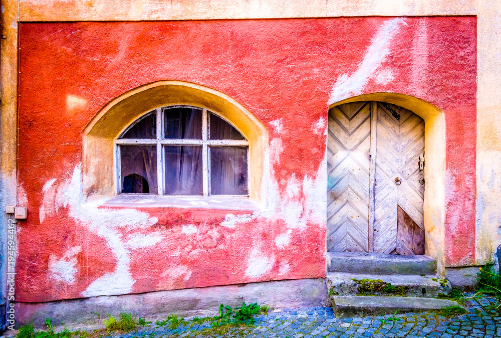 Canvas Prints old wooden door