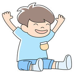 幼児3歳男の子_床座り