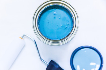 Blue Paint Can