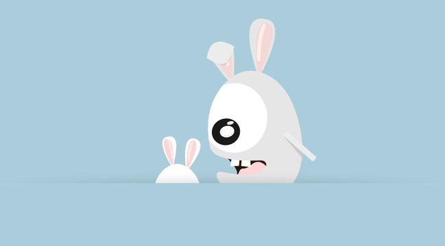Oster Karte mit Hase