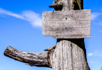 wooden billboard