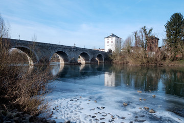 Fototapeta premium Alte Brücke in Limburg