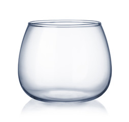 Empty glass bowl