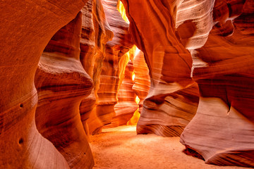 Antelope Canyon leuchtet Arizona USA