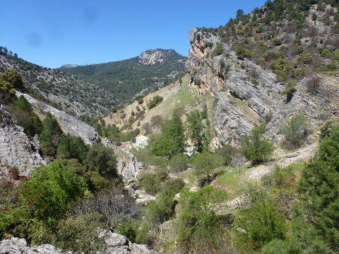 Ruta rio Borosa en Cazorla, Jaen (Andalucia, España),