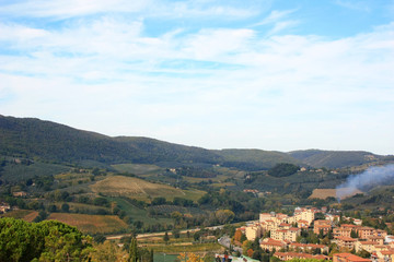 Fototapeta na wymiar Fields of Tuscany, Italy
