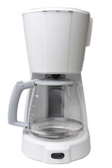 Drip coffee maker with glass pot