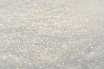 Obraz premium Snow at sunset background