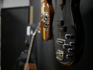 bass guitar close-up