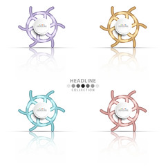 Brochure header layout template