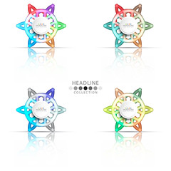 Fototapeta premium Brochure header layout template