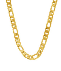 Shiny gold designer chain for neck