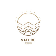 Logo wavy sun