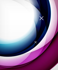 Vector transparent color wave lines abstract background, glossy glass waves, vector abstract backgrounds, shiny light effects templates for web banner, business or technology presentation background