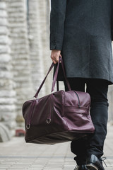 Men's Leather bag - criminal mafia