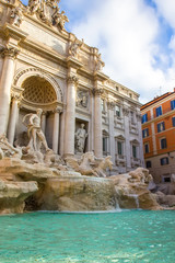 Naklejka na ściany i meble Trevi fountain in Rome, Italy