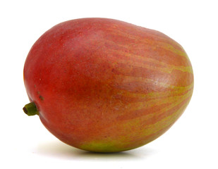 Mango fruit isolated on white background.