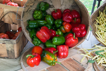 Farmers Market Red & Green Bell Peppers