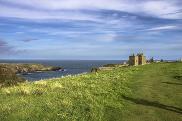 Dunnottar Castle. An amazing scottish landscape. Stonehaven, Aberdeenshire, Scotland, United Kingdom. October 2014.